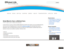 Tablet Screenshot of efficient-life.com